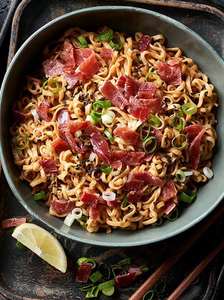 RAMEN WITH SERRANO HAM