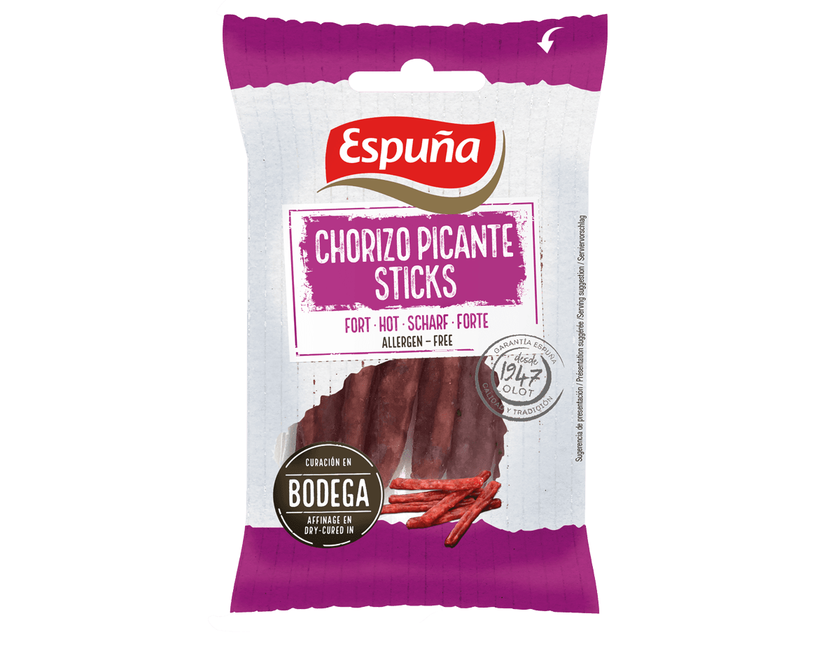 Hot chorizo sticks 27g