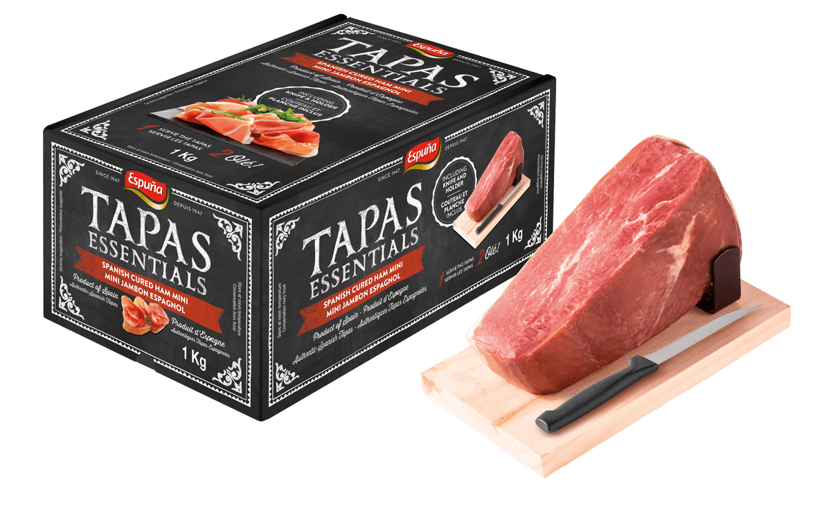 Mini dry-cured ham 1kg (gift box)