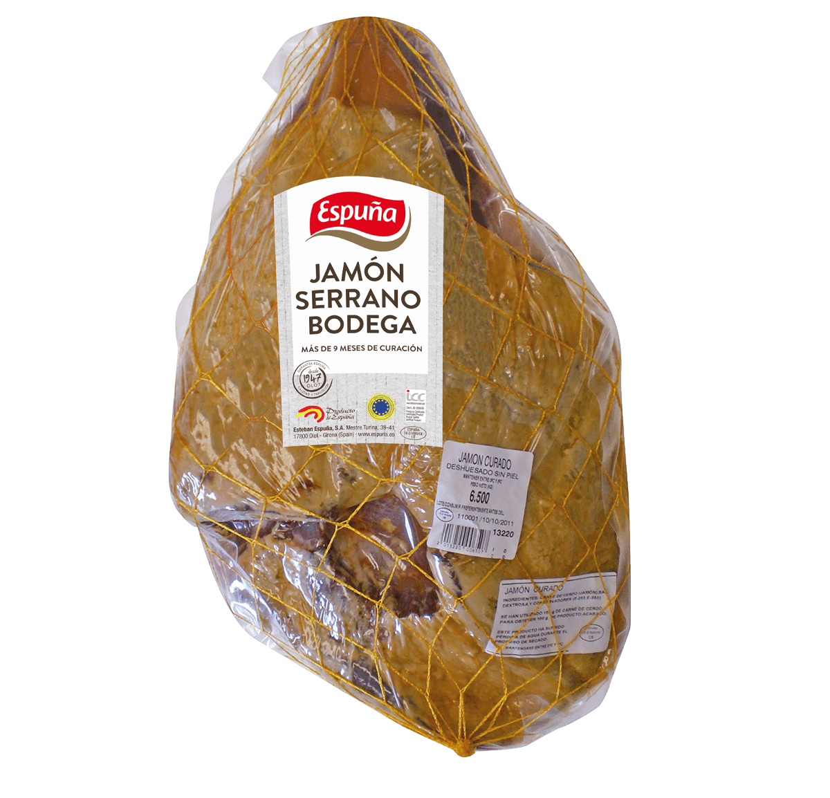 Serrano ham boneless and skinless (9 months)