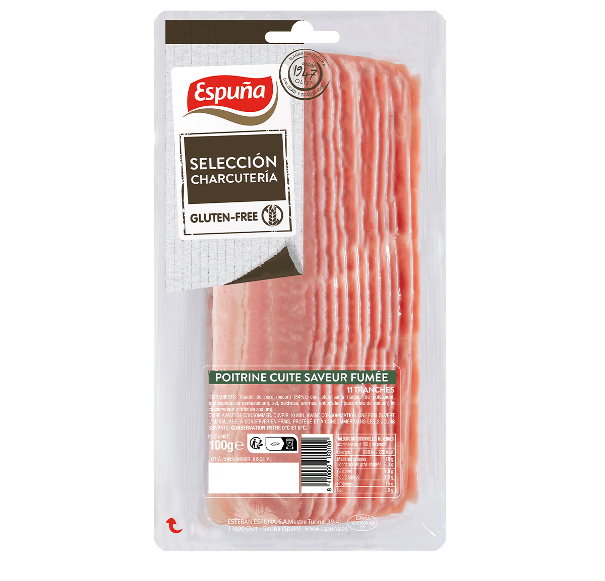 Bacon slices 100g