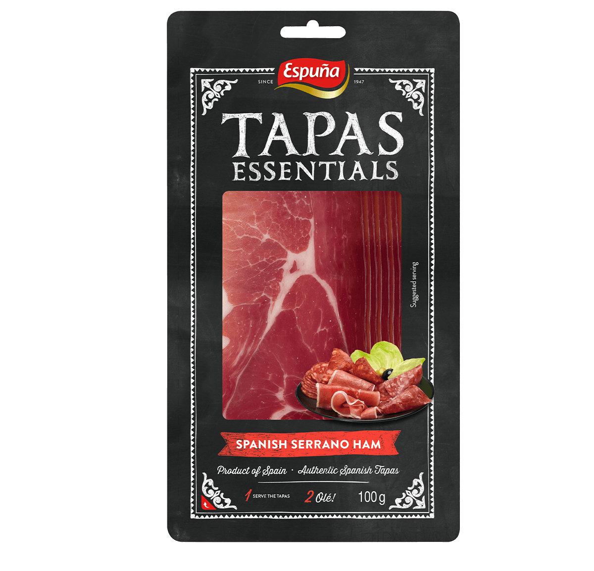 Serrano ham slices 100g