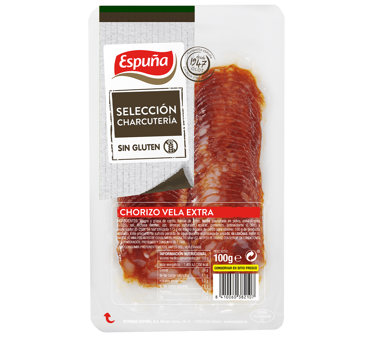 Chorizo vela slices 100g