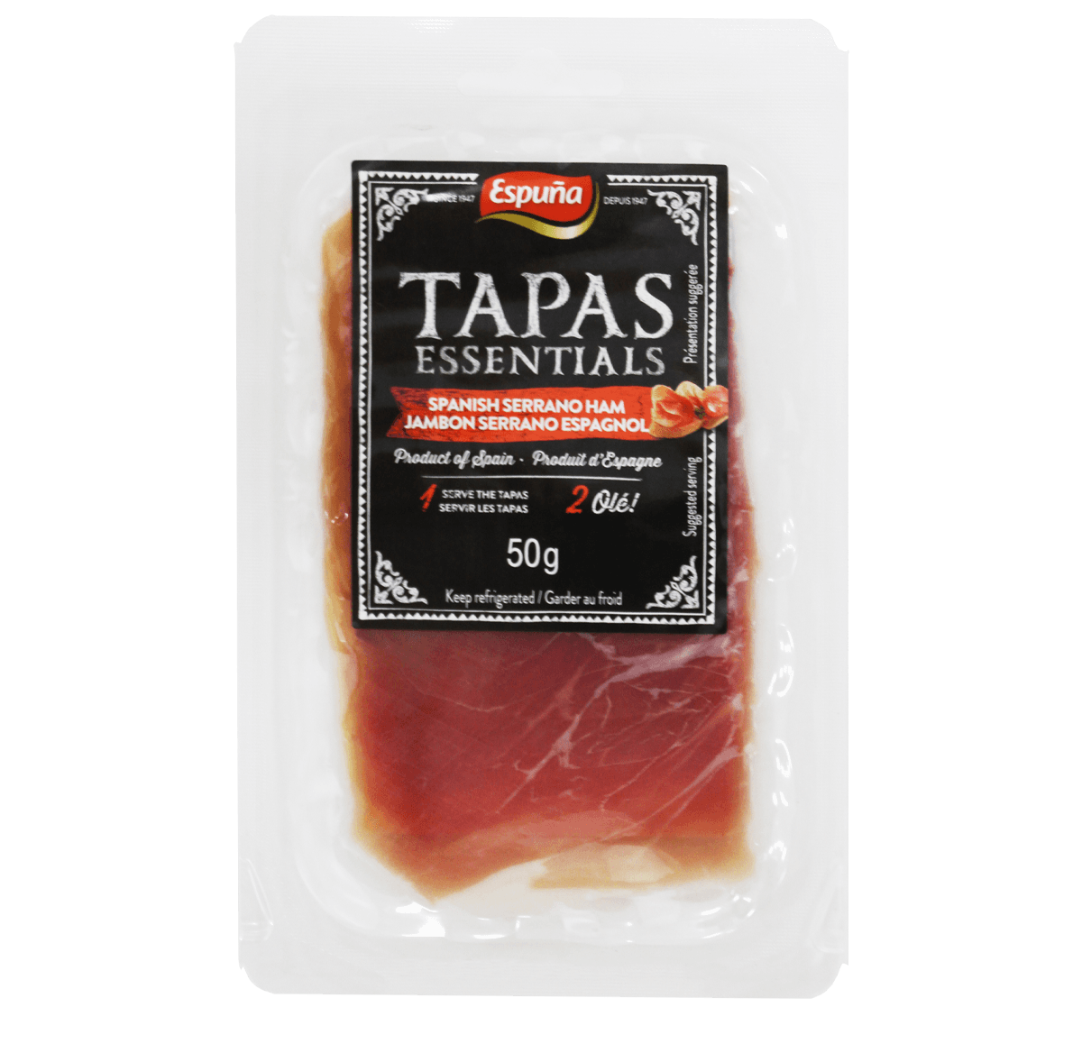 Serrano ham half slices 45g