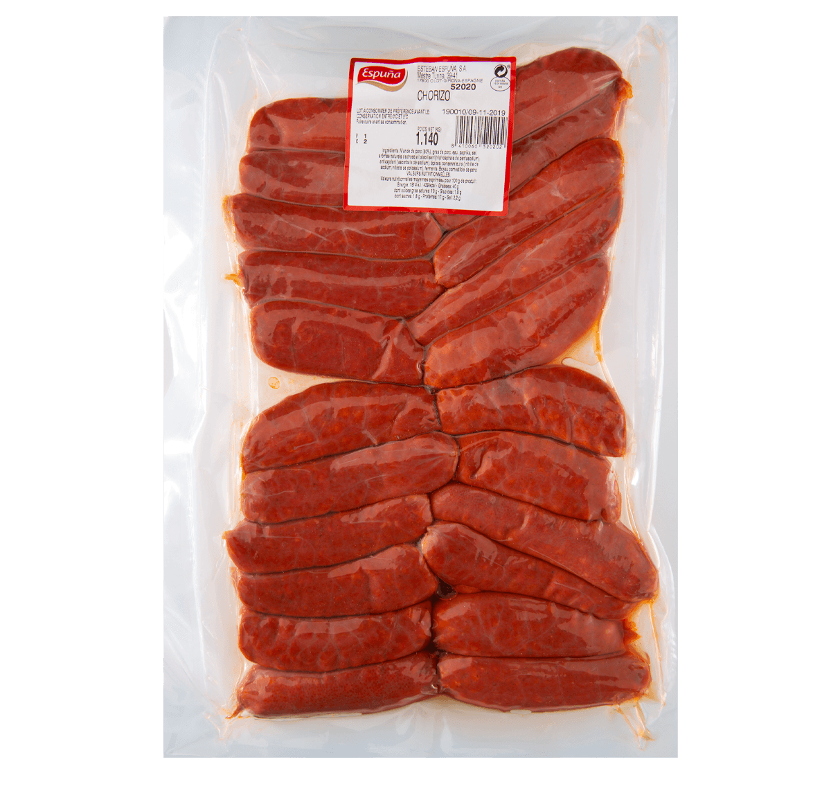 Barbecue chorizo bulk