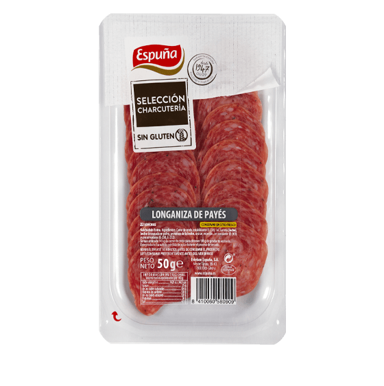 Dry-cured spanish traditional sausage slices 50g