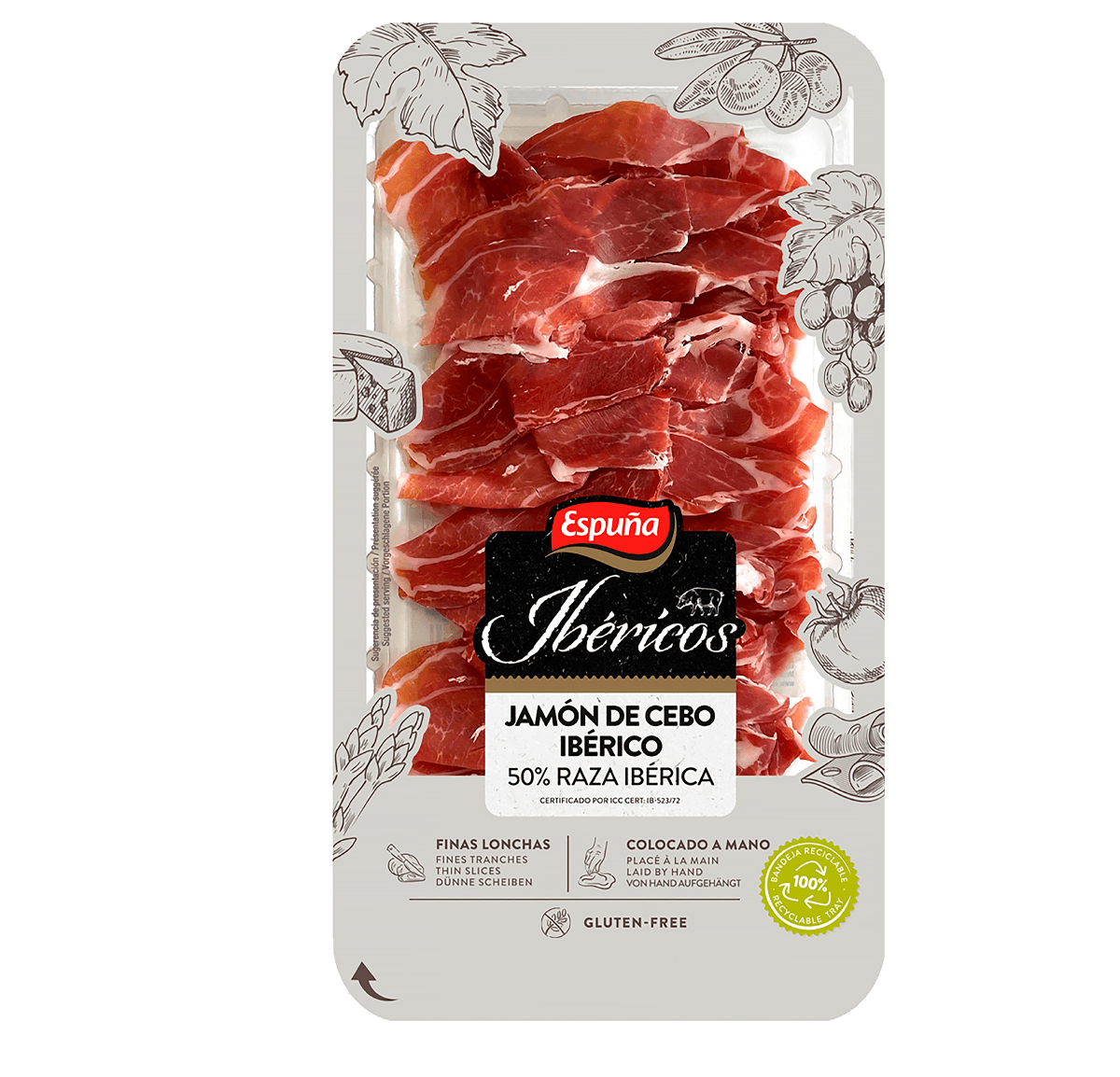 Jamón de cebo ibérico thin slices 80g